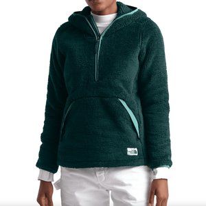The North Face Women's Campshire 2.0 1/4 Zip Sherpa Fleece Evergreen